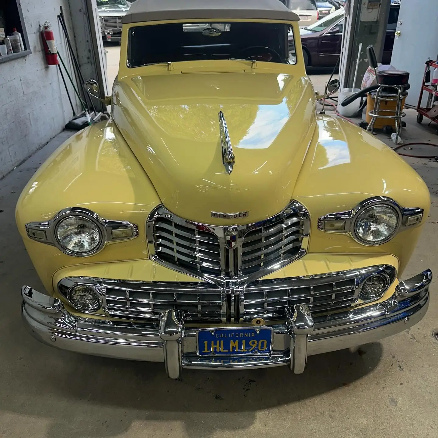 Restored classic Lincoln repaint and bodywork at Marlin Motors in Cutler Bay, FL